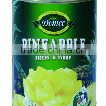 Canned Pineapple Pieces, Canned Pineapple, Canned Fruit, Canned Food