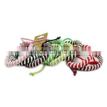 2016 New Arrival Multi-Colour Handmade cotton rope round charm friendship bracelet