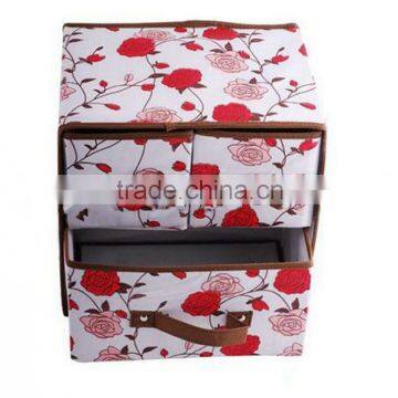 high quality custom beautiful foldable fabric storage box