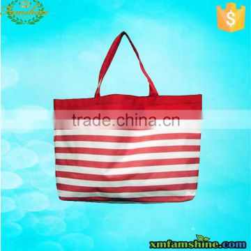 eco large zippered shopping tote bag