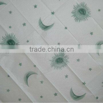 2013 westerm hot decorative pattern printed pe table cloth or bath cloth with the son and the moon