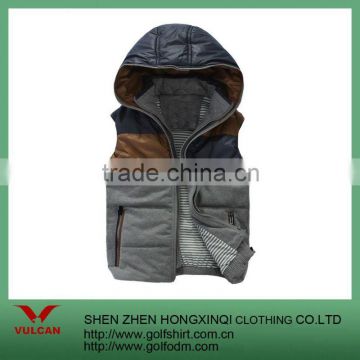 2012 Newest Winter Warmful Vest For Men With Hoodie