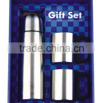 double wall stainless steel gift sets500ml+2x220ml