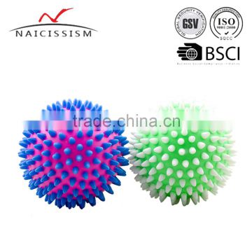 Double color various sizes spiky massage ball