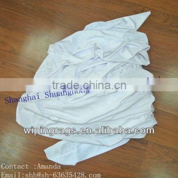 White fiber T-shirt wiping rags(new material)