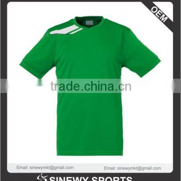 Custom Made 100% polyester Interlock Handball Jersey green