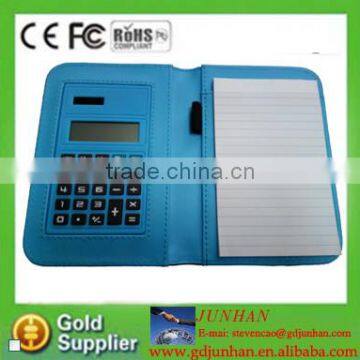 2014 promotional mini cheap calculator with notepad