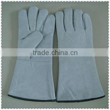 Custom welding gloves with grey leatherJRW23