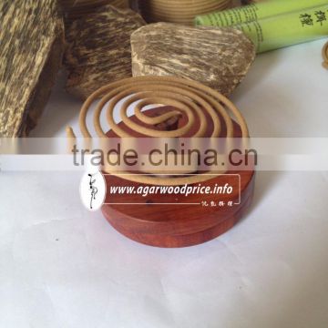 Agarwood incense coils - Natural color brown of agarwood - made from the finest quality 100% Agarwood