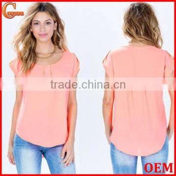 Alibaba China wholesale roll sleeves t-shirt cheap women t shirt
