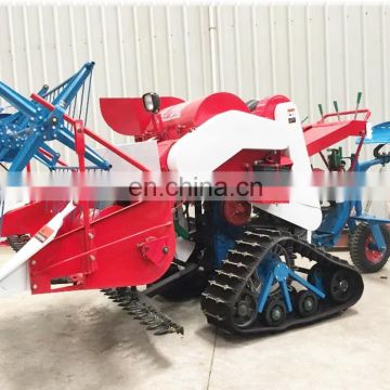 combine rice wheat harvester,sit-on type rubber track wheel paddy harvesting machine