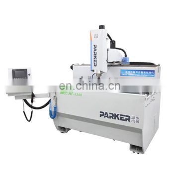 Three sides processing aluminum window door drilling and milling machine