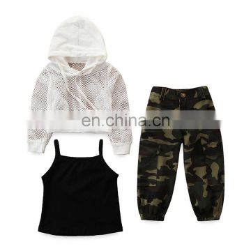 Kid Toddler Baby Girl Sets Summer Clothes Camouflage Pants Outfits