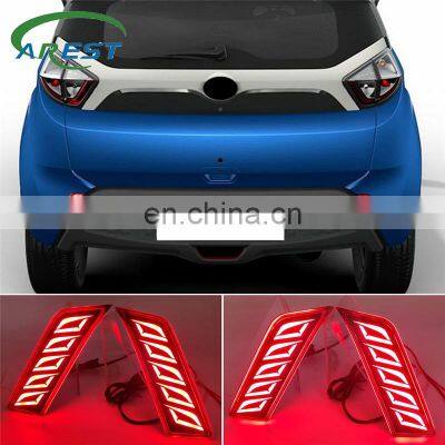 Carest 1 Pair For TATA Nexon 2016 -2021 LED Reflector Lamp Rear Fog Lamp Rear Bumper Light Brake Light