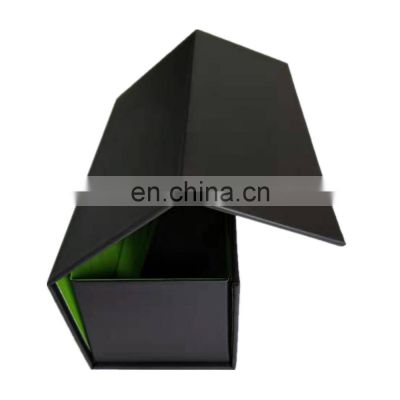 Luxury paper cardboard single wine glass magnetic folding wine box