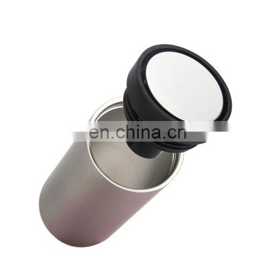 12oz customized printing double wall insulated vacuum stainless steel coffee cup with 360 degree drinking lid