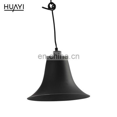 HUAYI New Product Black Color Modern Simple Style Indoor Decoration E26 60W Chandelier Pendant Light