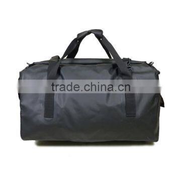 PVC black waterproof carry bag as travel luggage bag