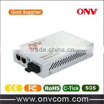 Cheap 10/100M 2-Port Single Fiber Single Mode optical Media Converter with SC Fiber Port