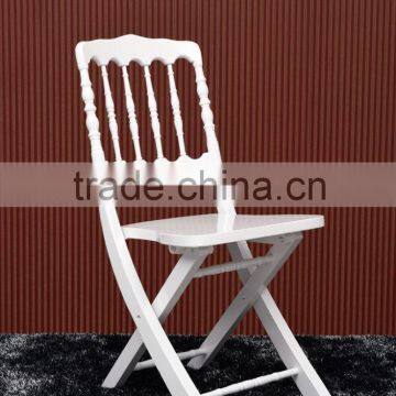 wood folding napoleon chair with cushion