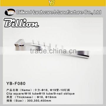 19mm Pipe Merchandise Display Hook 16mm Wire Display Crossbar Hook