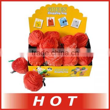 Foldable terylene rose shopping bag