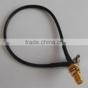 Hot Selling 35cm Length Cable , LMR400 SMA To CRC9 Cable , RF LMR400 Pigtail Cable N Male To RP-SMA