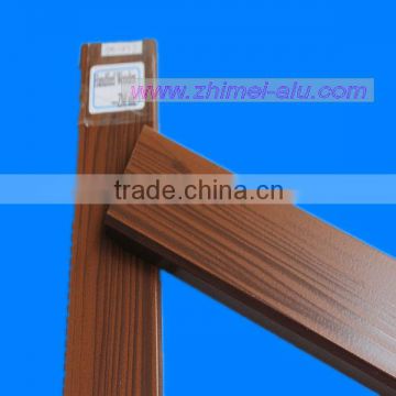 handfeel wood grain color aluminum profile