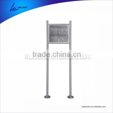 stainless steel free standing mailboxes