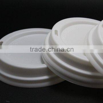 Wholesale disposable white plastic coffee cup lids