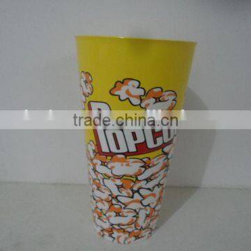 1L round plastic popcorn container