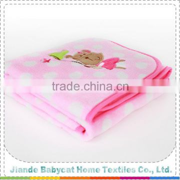 Hot Selling attractive style 2 sided fleece baby blanket for sale