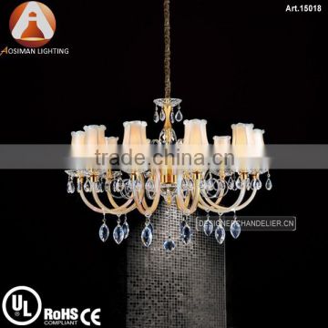 10 Light Luxury Crystal Chandelier Lamp with Clear Crystal