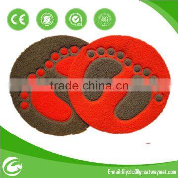 circle design pvc door mat