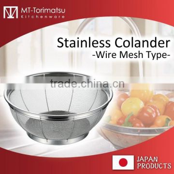 Stainless Steel 304 Wire Mesh Slive Colander Tsubame City Product