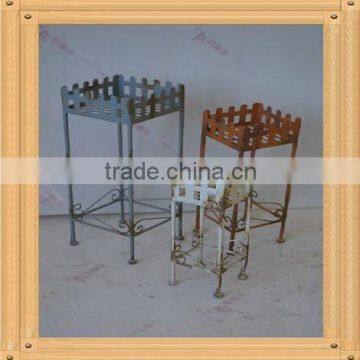 S/2 Square wrought iron plant stands