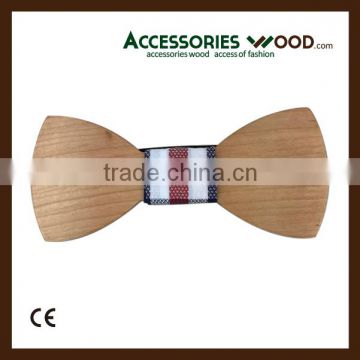 2016 Hot sale trendy Classic style wooden bow tie fit for swallowtail