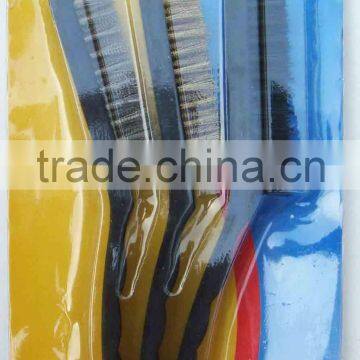 3PC jumbo plastic wire brush