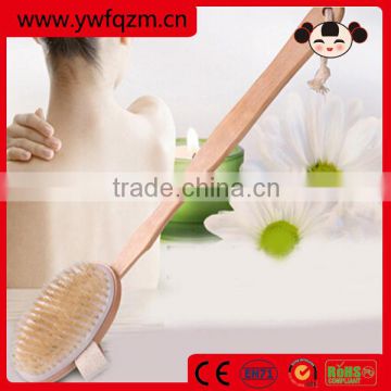 Cheap custom logo wooden bristle bath body brush