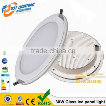Factory direct supply price hot selling led commercial lighting 6w/12w/18w/24w/30w glass
