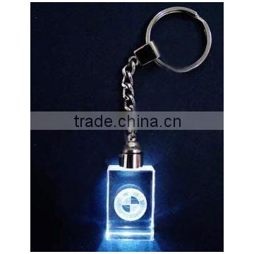 2016 AAA quality crystal glass keychain with personal logo