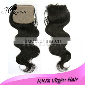 Body wave 100%Peruvian virgin hair lace closure hair density 130%