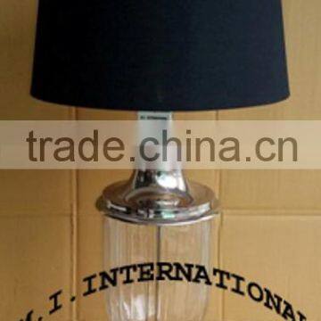 Metal and Glass Table Lamp