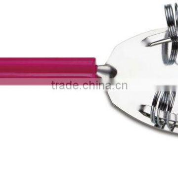 Promotional 201 stainless steel small flat handle Bar strainer / Wine strainer