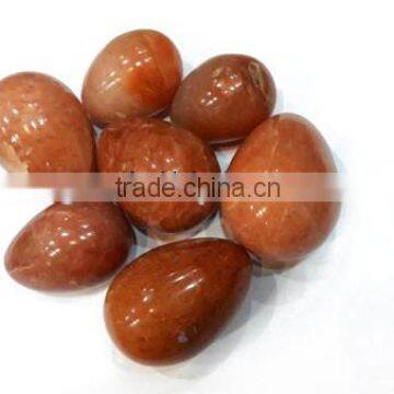 Red Aventurine Gemstone Eggs : Wholesale Gemstone Agate Eggs from Khambhat