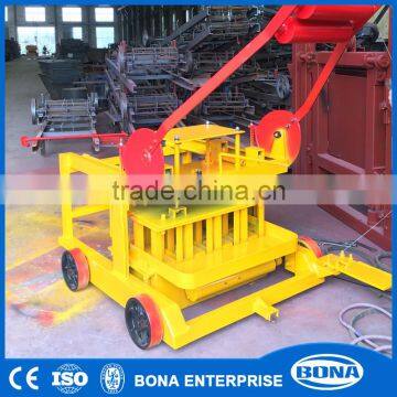 Mobile manual cement brick making machinery