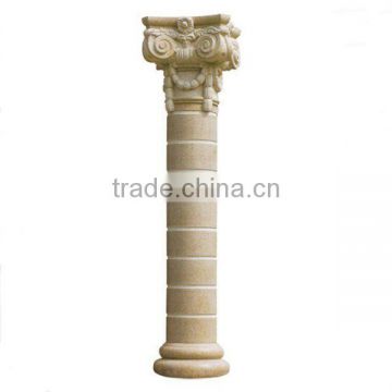 Hand Carved Marble Roman Round Pillar