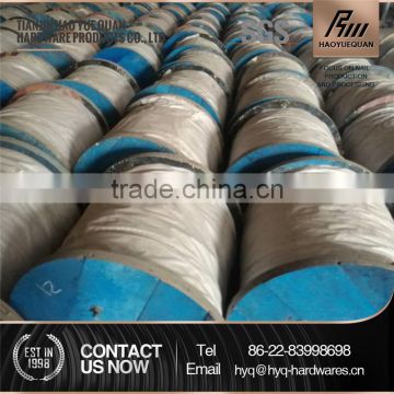 steel rope supplier 1.8mm 1x19 galvanized wire strand in reel