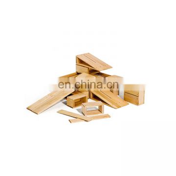 Educational Practical Life Toys Wooden Montessori Material Hollow Blocks For Toddler