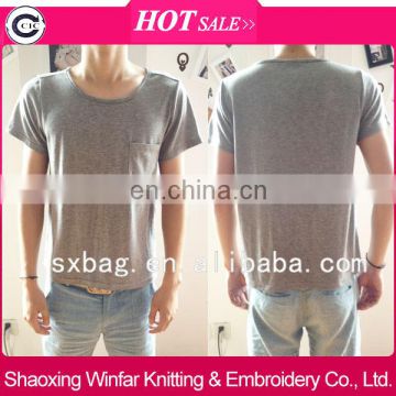 shaoxing winfar latest t shirt for men 2014 100% cotton high quality custom t shirt